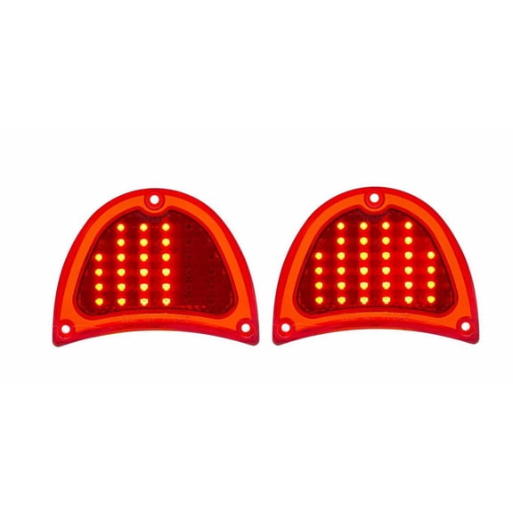 United Pacific 32 LED Sequential Tail Light Set For 1957 Chevy Bel Air 150 210
