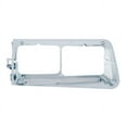 thumbnail image 1 of 14 LED Freightliner FLD Headlight Bezel - Passenger - Amber LED/Chrome Lens, 1 of 2