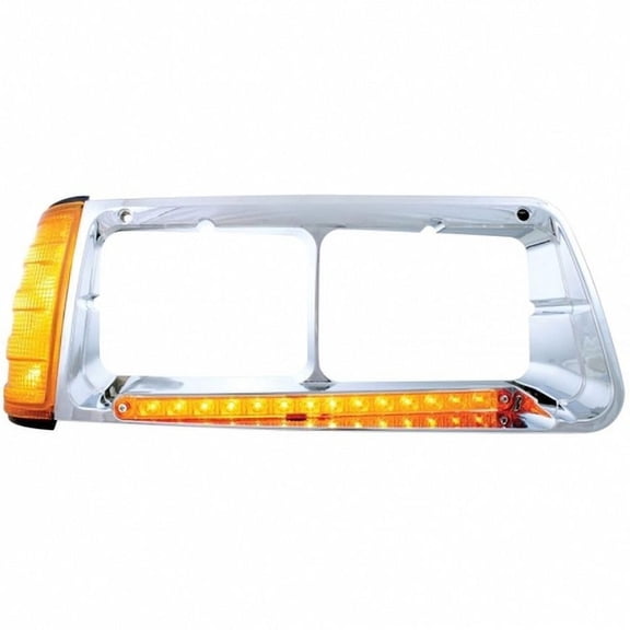 United Pacific 32495 Headlight Bezel 14 Led, With Turn Signal, Amber