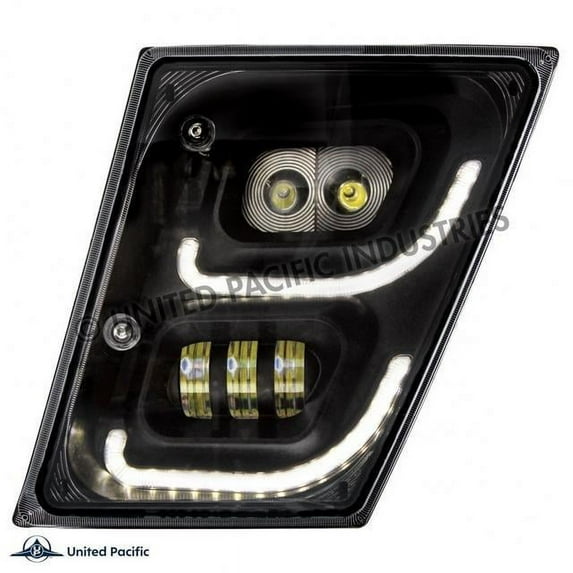 United Pacific 32596 Fog Light "Blackout" High Power Led, With Led Drl &