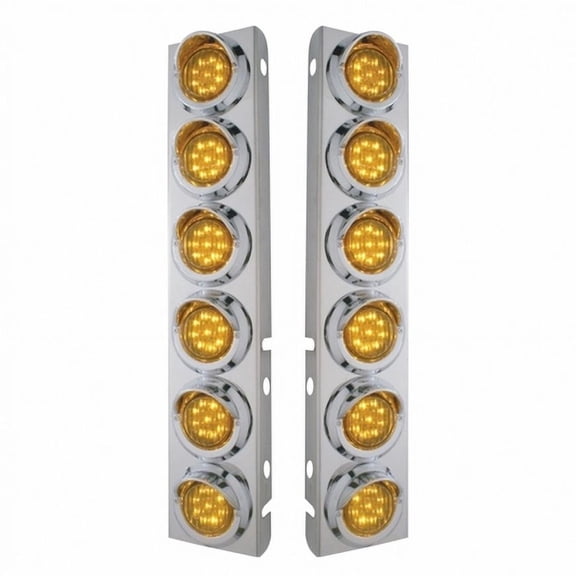 United Pacific 33608 Air Cleaner Light Bar Front, Stainless Steel, With