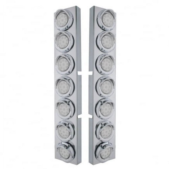 United Pacific 33627 Air Cleaner Light Bar   Front, Stainless Steel, With