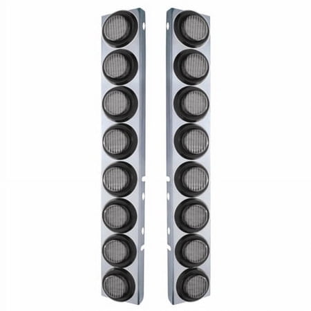 United Pacific 33801 Air Cleaner Light Box Panel Stainless Steel, 16