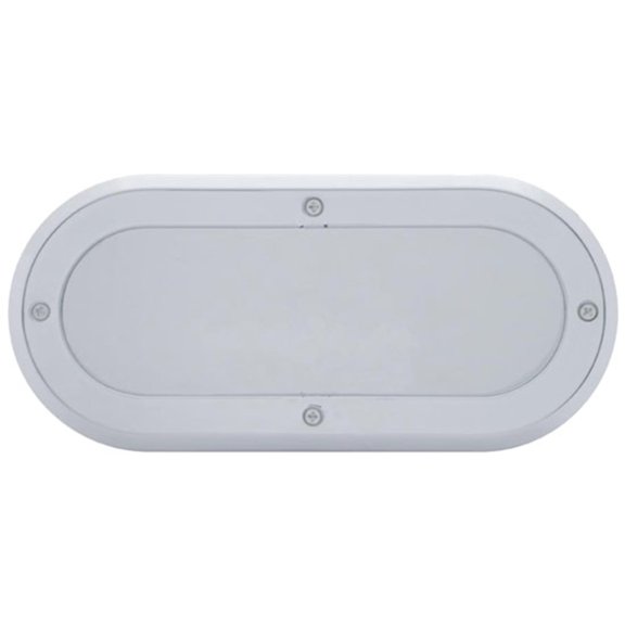 United Pacific 34076 - 6 Inch Chrome Plastic Oval Bezel W/ Mirror (Bezel Only)