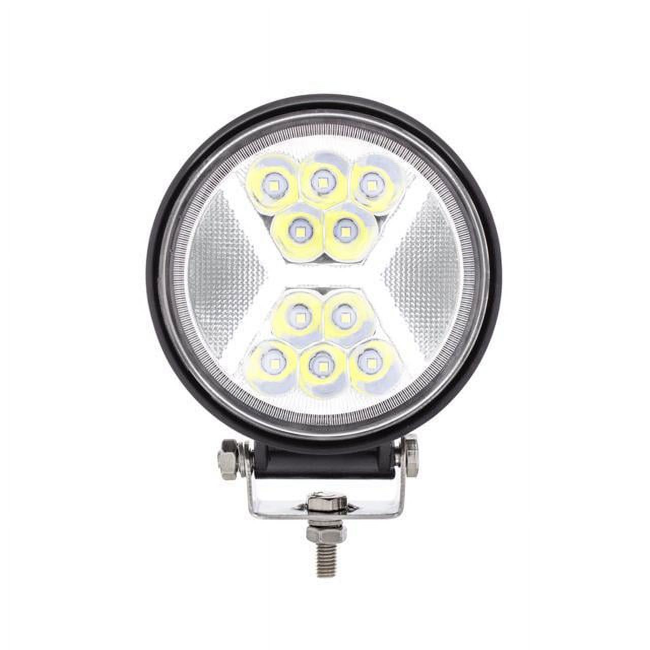 United Pacific 36457 4.5 in 24 High Power LED Work Light With in X in White  Light Guide