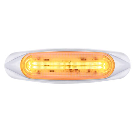 United Pacific 36817 4 LED LIGHTTRACK Clearance/Marker Light - Amber LED/Clear Lens
