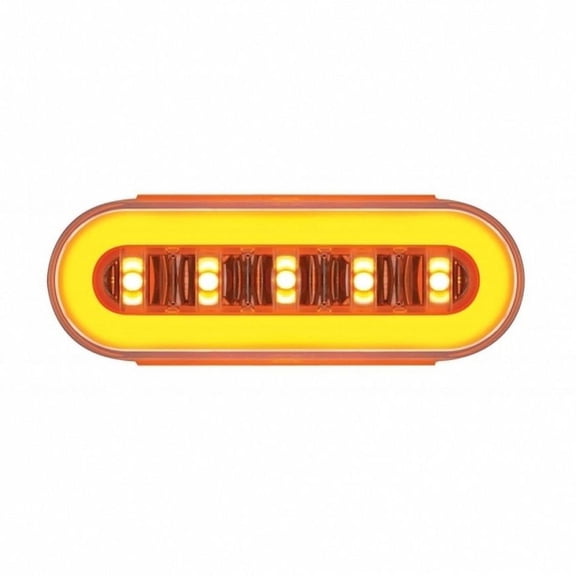 United Pacific 36925B Turn Signal Light Bulk, 22 Led, 6" Oval Clear Lens