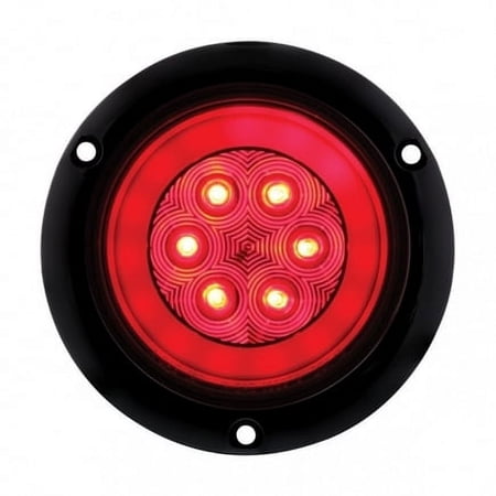 United Pacific 36957 Brake/Tail/Turn Signal Light Red, Led 4", Round,