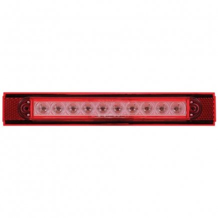 United Pacific 37167 Conspicuity Reflector Plate Light 10 Led, With Red