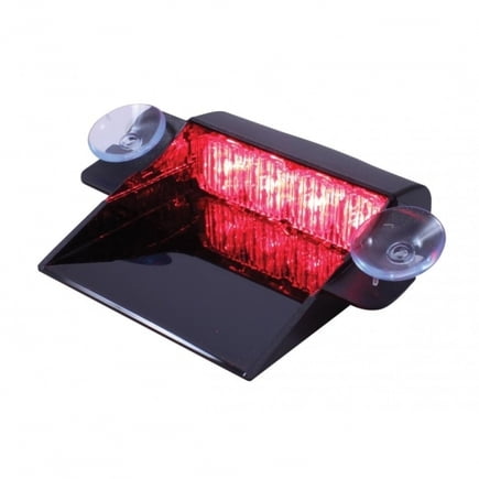 4 High Power Led 11V/30V Dash Strobe Light - Red