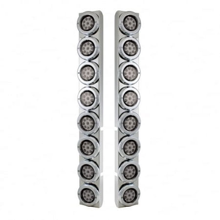 United Pacific 37336 - Rear Ss Air Cleaner Light Bar With Bracket For Peterbilt Trucks - Reflector/Clearance/Marker Ligh