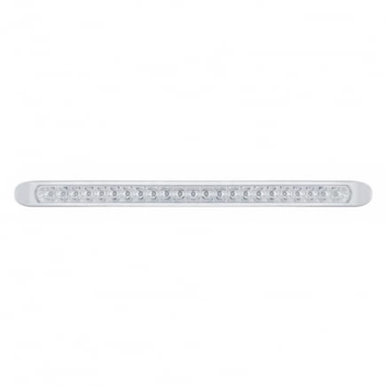 United Pacific 37512 23 17 1/4" Reflector Turn Signal Light Bar w/Bezel-Amber LED/Clear Lens