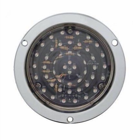United Pacific 38075 Brake/Tail/Turn Signal Light 40 Led Deep Dish 4", Red