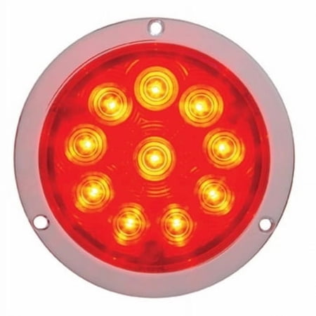 United Pacific 38076 Brake/Tail/Turn Signal Light 10 Led 4" Deep Dish,
