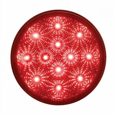 United Pacific 38116B Brake/Tail/Turn Signal Light 12 Led 4" Reflector,
