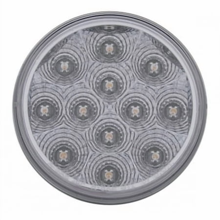 United Pacific 38117 Brake/Tail/Turn Signal Light 12 Led 4" Reflector, Red