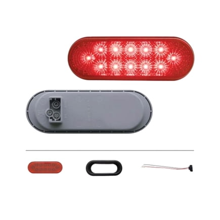 United Pacific 38121BRK Brake/Tail/Turn Signal Light 12 Led 6" Oval