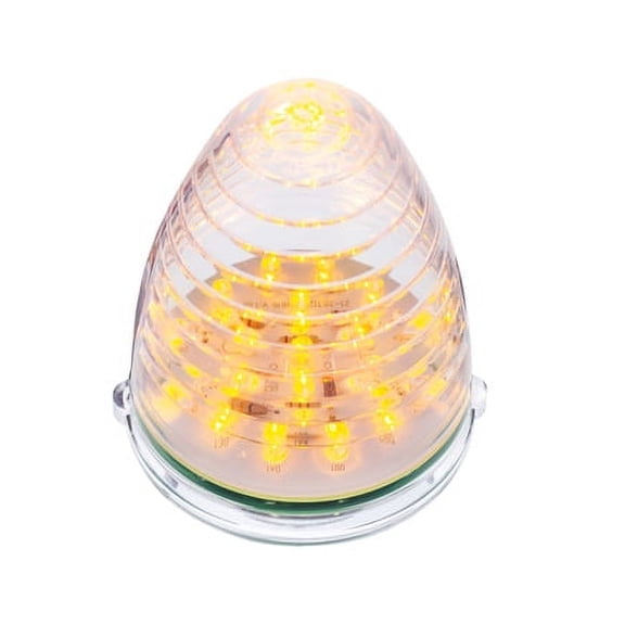 United Pacific 38461 19 LED Beehive Grakon 1000 Cab Light - Amber LED/Clear Lens