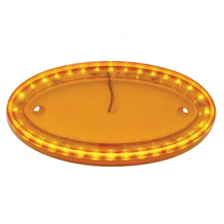 United Pacific 38893 Emblem Light 32 Led Large Light, Amber Led/Amber Lens,