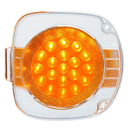 United Pacific 38929 Turn Signal Light 22 Led, Amber Led/Clear Lens, For