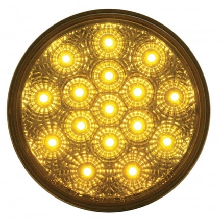 United Pacific 39343 Turn Signal Light 16 Led 4" Reflector, Amber Led/Amber