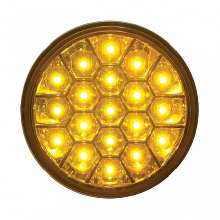 United Pacific 39700 Turn Signal Light 19 Led 4" Reflector, Amber Led/Amber