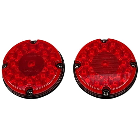United Pacific 39961B Brake/Tail/Turn Signal Light 17 Led 7", Red Led/Red
