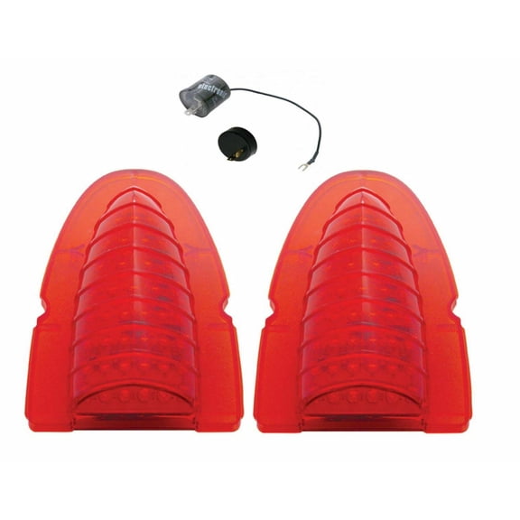 United Pacific 40 LED Tail Light Set 1954 Chevy Bel Air 150 210 Corvette
