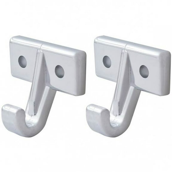 United Pacific 40862 Chrome Sun Visor Hooks For Kenworth (Pair)