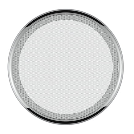 7" Round Chrome Speaker Cover for Peterbilt