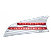 United Pacific 41532 Grille Air Intake Lh, Led, Red Led/Red Lens, For