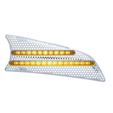 United Pacific 41534 Grille Air Intake Rh, Led, Amber Led/Amber Lens, For