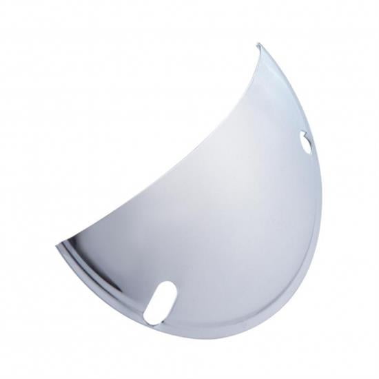 United Pacific 5.75-Inches Chrome Half-Moon Headlight Shield, Model 10477, pair
