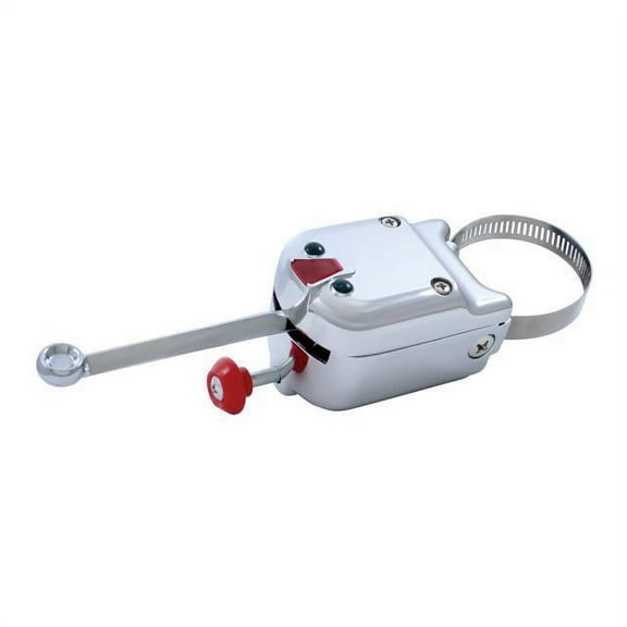 United Pacific 5007R Heavy-Duty All Metal Chrome Plated Turn Signal Switch, 7-Wire System, Adjustable Steering Column Clamp, Universal Fit  1 Unit