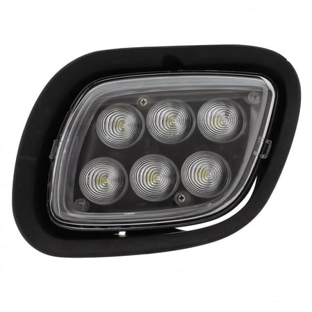 United Pacific 6 LED Projection Auxiliary Bumper Light For 2008-2017 Freightliner Cascadia - Driver 31098