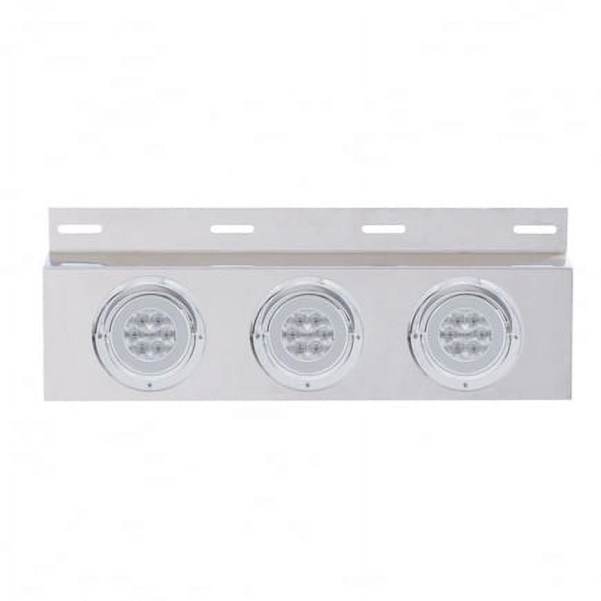 61761 United Pacific 61761 Mud Flap Bracket Top, Stainless, With Visor, Clear ...