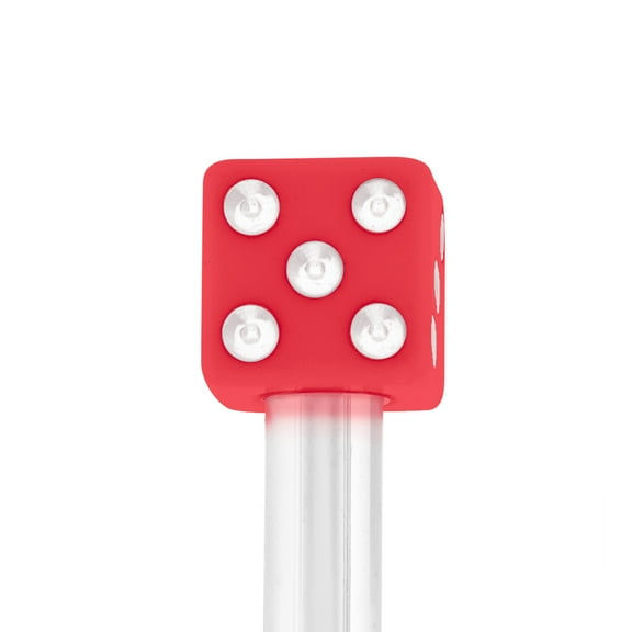 United Pacific 70040 High Impact Plastic Construction Dice Door Lock Knobs for Classic & Vintage Cars/Trucks, 10-32 Thread - Red/White (Pack of 2)