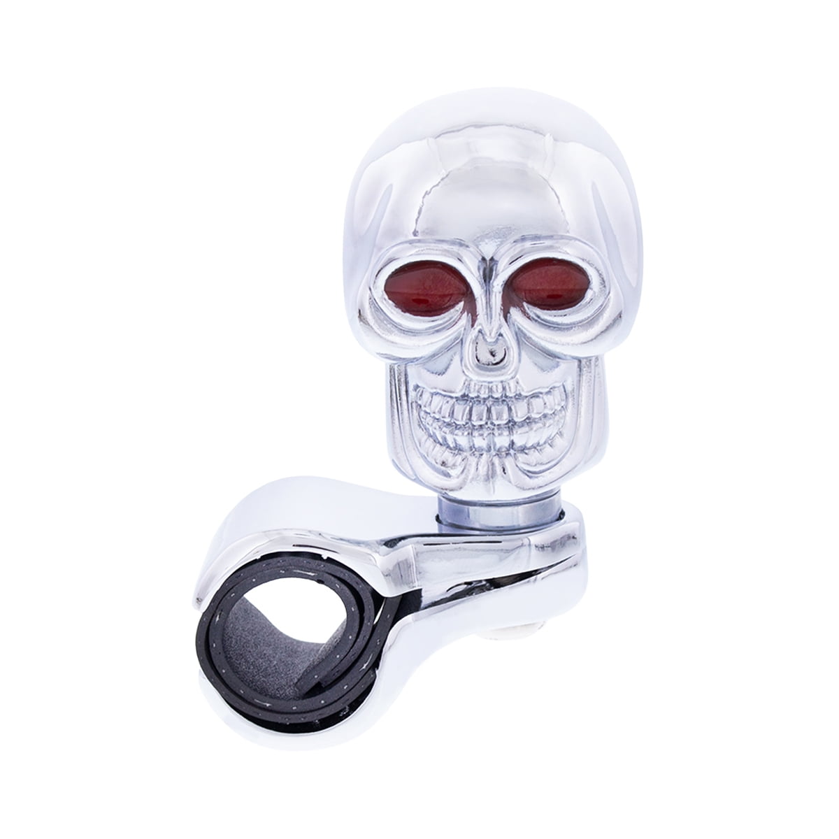 United Pacific 70113 HeavyDuty Chrome Diecast Skull Steering Wheel
