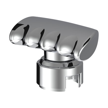 United Pacific 70846 Gearshift Knob   Chrome, T Shaped Grip, Aluminum,