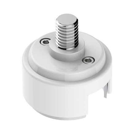 United Pacific 70885B Shift Knob Mounting Adapter White, Paint Finish,
