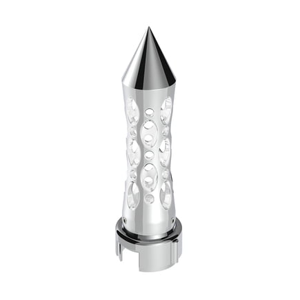 United Pacific 70921 Gearshift Knob Chrome/White Led, Daytona Style,