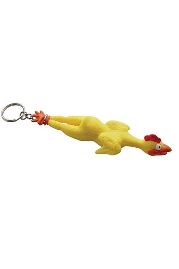 78001 Rubber Chicken Novelty Key Chain