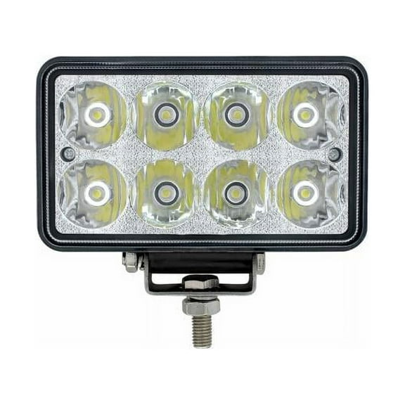 United Pacific 8 High Power LED Rectangular Work Light With Chrome Reflector 36507