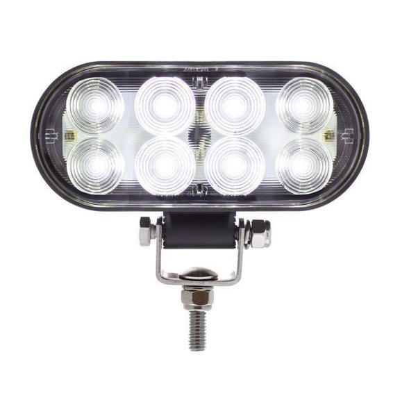 United Pacific 8 LED Oval Wide Angle Driving/Work Flood Light Work Light 36515B