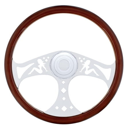 United Pacific 88131 Steering Wheel 18" Lady With Hub, For Freightliner