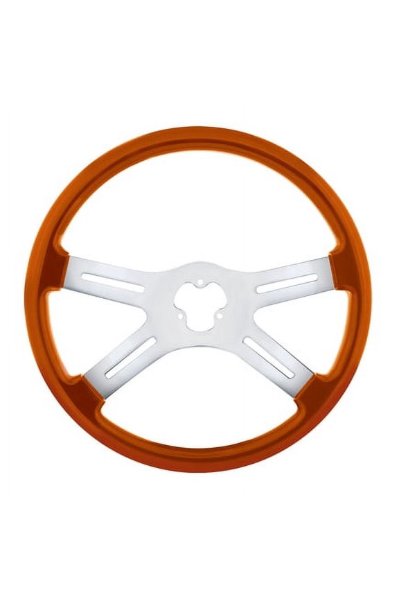 88279 Steering Wheel   18", Vibrant Color, 4 Spoke, Cadmium