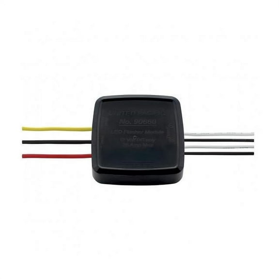 United Pacific 90660 LED Flasher Warning Module w/24 Selectable Flash Patterns, 12-Volt, 2 Outputs, 20Amp Max (REQUIRES A Momentary Switch) - One Unit