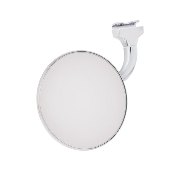 United Pacific C5001-1 Polished Stainless Steel 3 Curved Arm Peep Mirror, Flat Mirror, Chrome Plated, Easy Install ONE Mirror