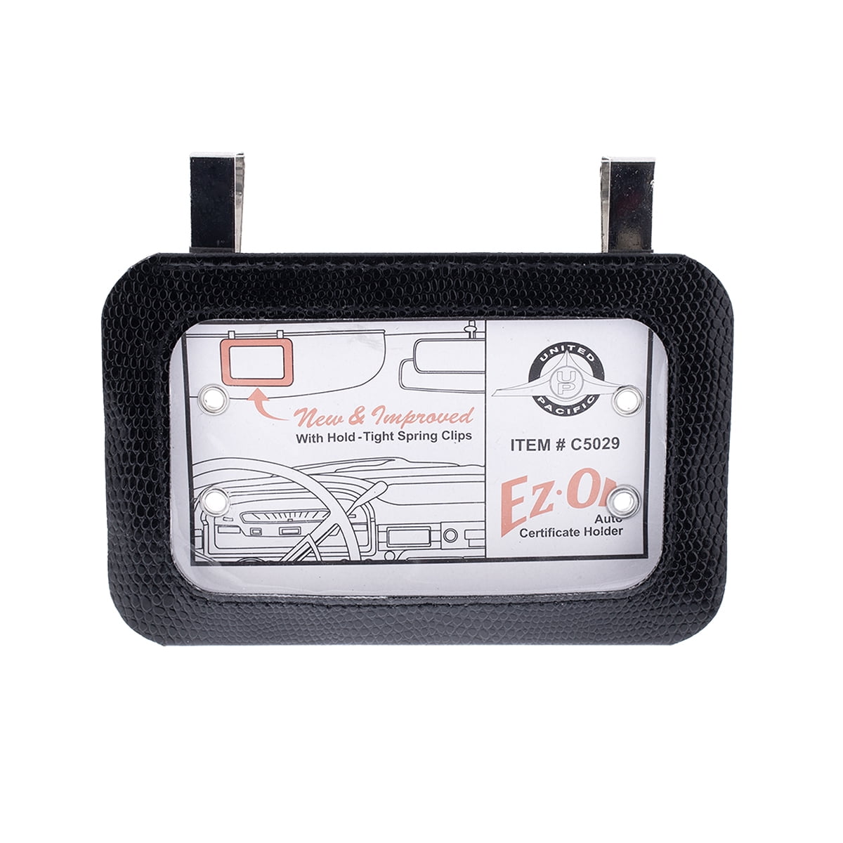 United Pacific C5029 Classic Vintage Style Sun Visor Registration Holder/Visor Clip, Sun Visor