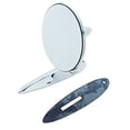 thumbnail image 1 of United Pacific C555728 Stainless Steel Exterior Rear View Mirror for 1955-57 Chevy Passenger Car, Chrome Plated Mirror Arm, L/H or R/H Application – ONE UNIT, 1 of 2